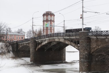 Ekim Köprüsü nehir vologda, Rusya Federasyonu