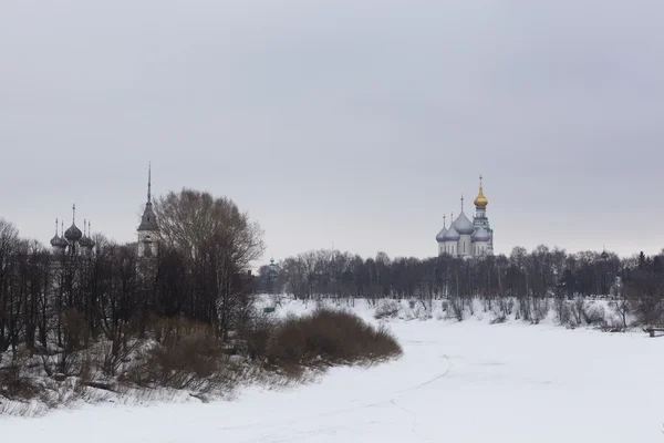 Вид на город Вологда, Россия — стоковое фото