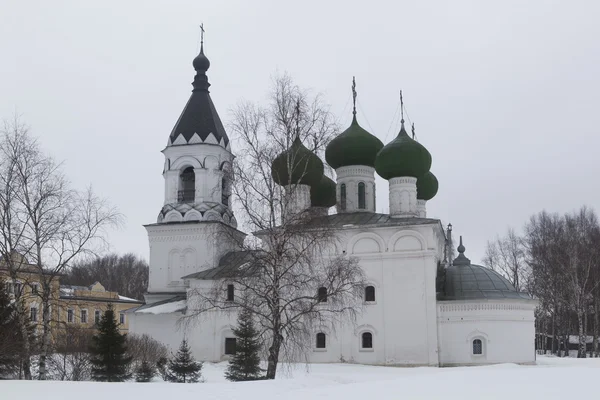 Roh ensemble - klášter Nanebevzetí, kostel předpokladu, město vologda, Rusko — Stock fotografie