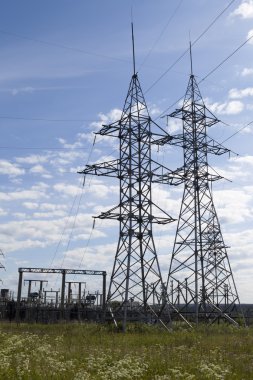 iki metre elektrik dağıtım Trafo Merkezi