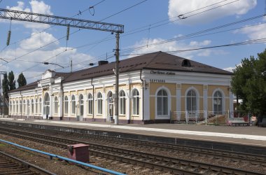 tren istasyonu chertkovo, rostov region, Rusya Federasyonu