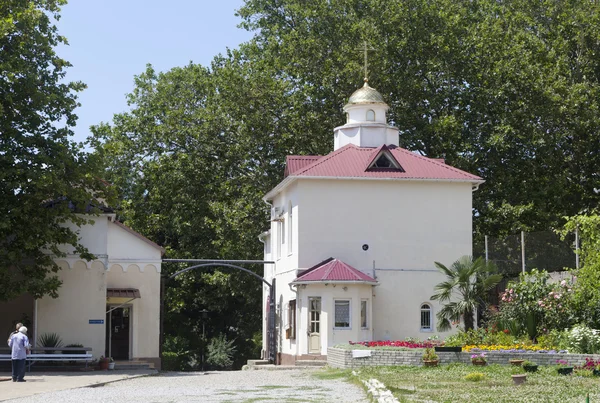 The inner courtyard of the parish of St Alexis Tuapse, Krasnodar region, Russia — Stock Photo, Image