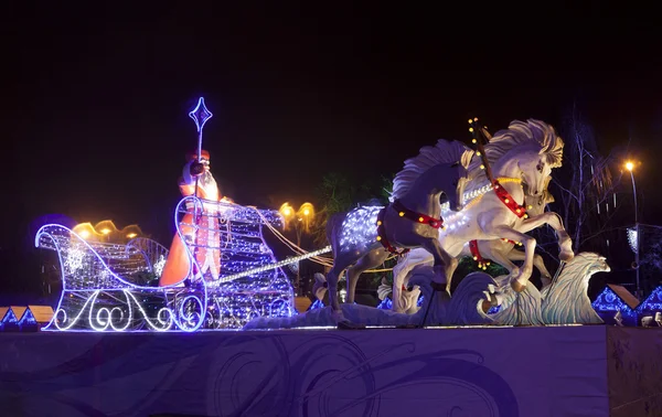 Vologda - 2014 babası Don atları üçlüsü olarak Rusya'nın Noel sermaye