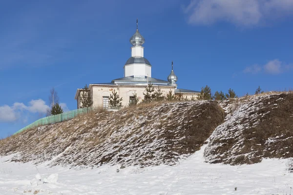 神聖な処女 urusovskaya 低い kuloe verhovazhsky 地区、ヴォログダ地域、ロシアの教会 — ストック写真