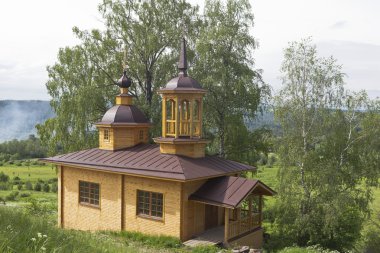 yeni inşa edilen Şapel bizim hanımın varsayım Köyü markov, verhovazhskogo district, vologda region, Rusya Federasyonu
