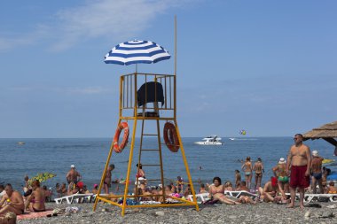 Cankurtaran Kulesi üzerinde merkezi beach resort lazarevskoe, sochi, Rusya Federasyonu