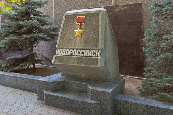 Sevastopol Crimea July 2020 Stele City Novorossiysk Walk Fame Hero — ストック写真
