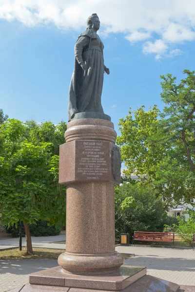 Sevastopol Crimea July 2020 Monument Catherine Catherine Square City Crimea — 스톡 사진