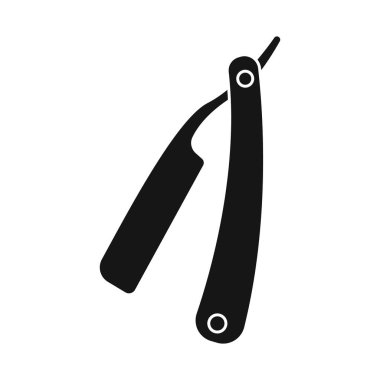 Bıçak ve tıraş ikonunun vektör çizimi. Stok için bıçak ve tıraş vektörü simgesi grafiği.