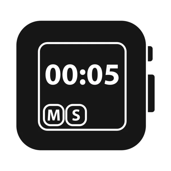 ストップウォッチとクロックロゴのベクトルイラスト。ウェブ用ストップウォッチとツールストックシンボルのウェブ要素. — ストックベクタ
