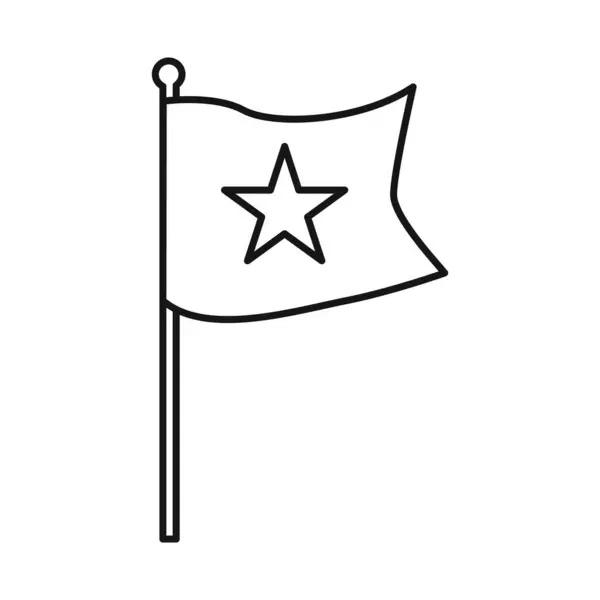 Conception vectorielle du drapeau et icône rouge. Collection d'illustration vectorielle de drapeau et de stock vietnamien . — Image vectorielle