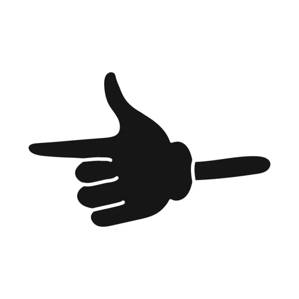 Vektor design av hand och arm symbol. Grafisk av hand och handflata vektor illustration. — Stock vektor