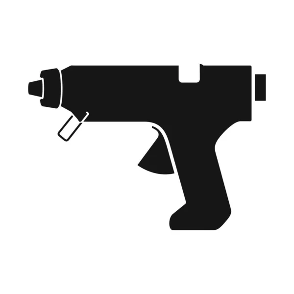 Vectorontwerp van hotmelt en wapenpictogram. Grafiek van hotmelt en pistool voorraad vector illustratie. — Stockvector
