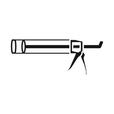 Sıcak erime ve tabanca işaretinin vektör tasarımı. Hotmelt ve caulk stok vektör çizelgesinin grafiği.