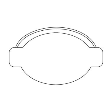 Maske tıbbi vektör ana hatları simgesi. Beyaz arka plandaki doktorun vektör illüstrasyon koruma yüzü. Maske tıbbının izole edilmiş taslak resimleme simgesi .