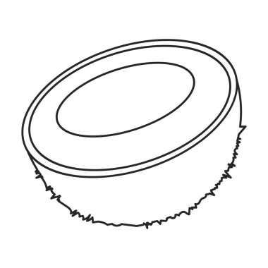 Parça hindistan cevizi vektör simgesi. Beyaz arkaplan parçasında izole edilmiş ana vektör simgesi.