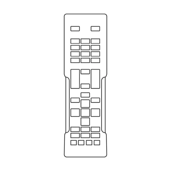 Télévision icône vectorielle à distance. icône vectorielle contour isolé sur fond blanc télécommande de télévision. — Image vectorielle