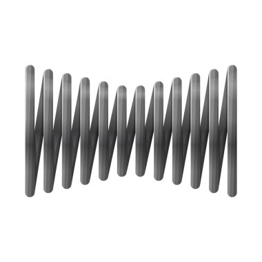 Bobin ve spiral sembolün vektör tasarımı. Ağ için bobin ve emici borsa simgesi web ögesi.