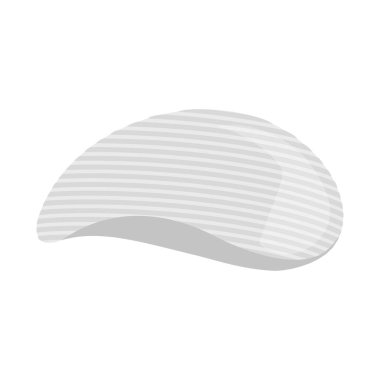 Çip ve yiyecek sembolünün izole nesnesi. Stok için çip ve kıtır kıtır vektör simgesinin web ögesi.