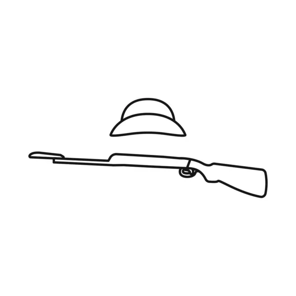 무기와 총기의 상징을 보여 주는 벡터 그림. 주식을 위한 무기 및 헬멧 벡터 아이콘 컬렉션. — 스톡 벡터