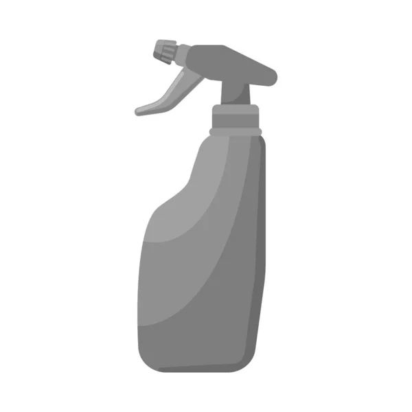 Diseño vectorial de spray y rótulo de botella. Elemento Web de spray y símbolo de stock de agua para web. — Vector de stock
