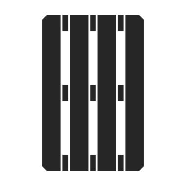 Ahşap palet vektör simgesi. Siyah vektör simgesi beyaz arka plan tahta paletinde izole edildi.