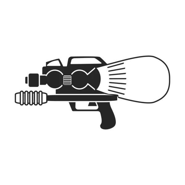 Waterpistool vector icon.Black vector pictogram geïsoleerd op witte achtergrond waterpistool. — Stockvector