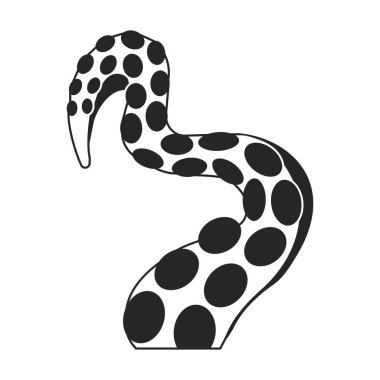 Ahtapot vektör simgesi. Siyah vektör simgesi beyaz arkaplan ahtapotunda izole edildi.