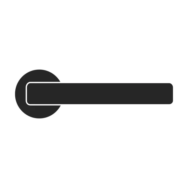 Doorknob вектор значок. Чорний вектор значок ізольовано на білому фоні doorknob . — стоковий вектор