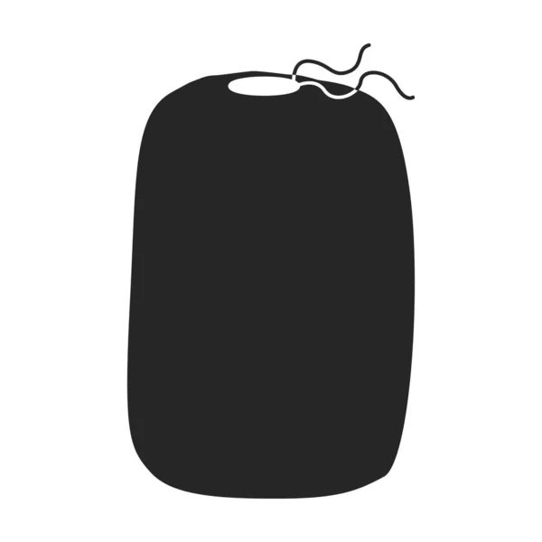 Saco de dormir ícone vetor icon.Black vetor isolado no fundo branco saco de dormir . — Vetor de Stock