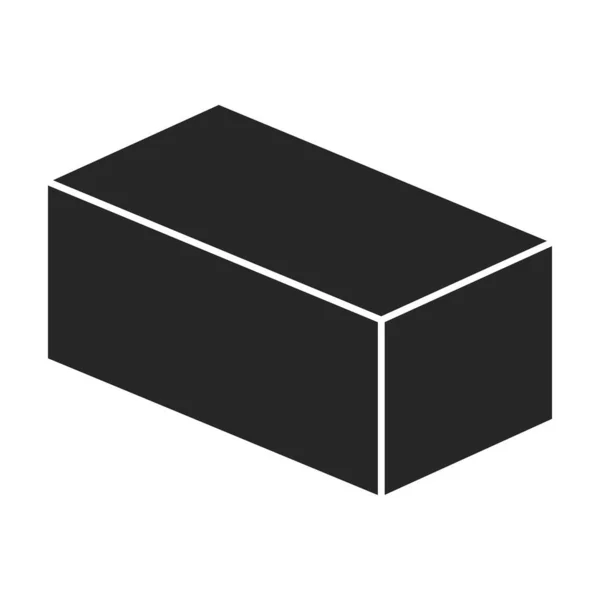 Block aerated vector icon.Black vector icon isolated on white background block aerated. Vector Graphics