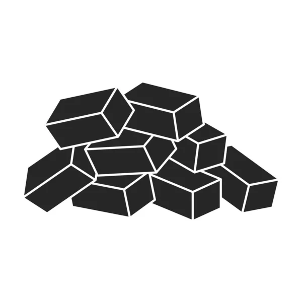 Block aerated vector icon.Black vector icon isolated on white background block aerated. Royalty Free Stock Vectors