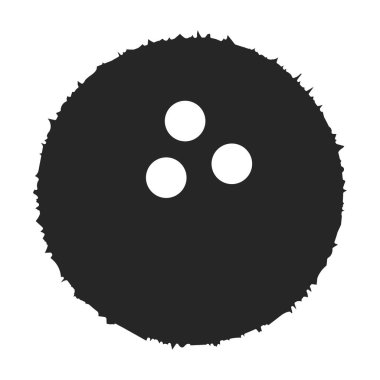 Parça Hindistan cevizi vektör simgesi. Siyah vektör simgesi beyaz arkaplan parçasında izole edilmiş..