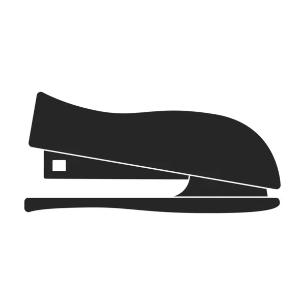 Stapler vector black icon. Vector illustration staple of puncher on white background. Isolated black illustration icon of stapler . — Stock Vector