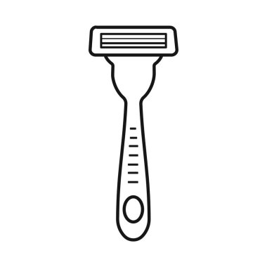 Tıraş bıçağı ve alet sembolünün izole edilmiş bir nesnesi. Stok için jilet ve bıçak vektör simgesi koleksiyonu.