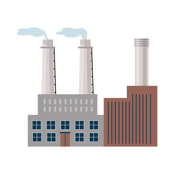 Ilustracja wektorowa logo zakładu i rafinerii. Gromadzenie ikony wektora roślinnego i miejskiego dla zasobów. — Wektor stockowy