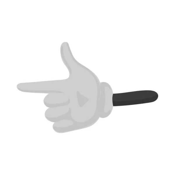 Ilustração vetorial do ícone mão e braço. Gráfico de mão e palma símbolo de estoque para web. —  Vetores de Stock