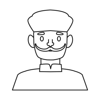 İnsan ve şekerlemecinin vektör tasarımı. Stok için insan ve şapka vektör simgesi kümesi.