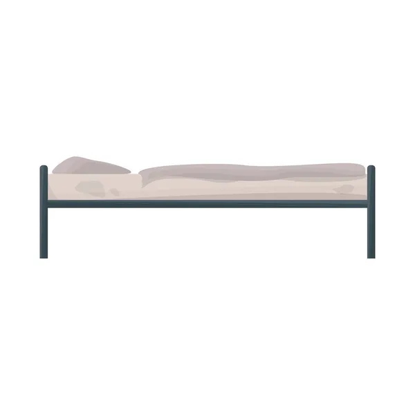 Vektor-Illustration von Bett und Etagenbett. Grafik des Lagersymbols für Bett und Möbel für das Web. — Stockvektor