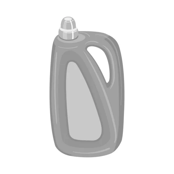 Design vettoriale della bottiglia e del logo in plastica. Grafico dell'icona vettoriale bottiglia e bevanda per magazzino. — Vettoriale Stock