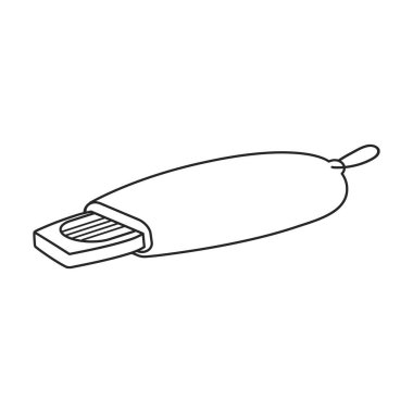 Islık vektör simgesi. Beyaz arkaplan düdüğü üzerinde izole edilmiş ana vektör simgesi.