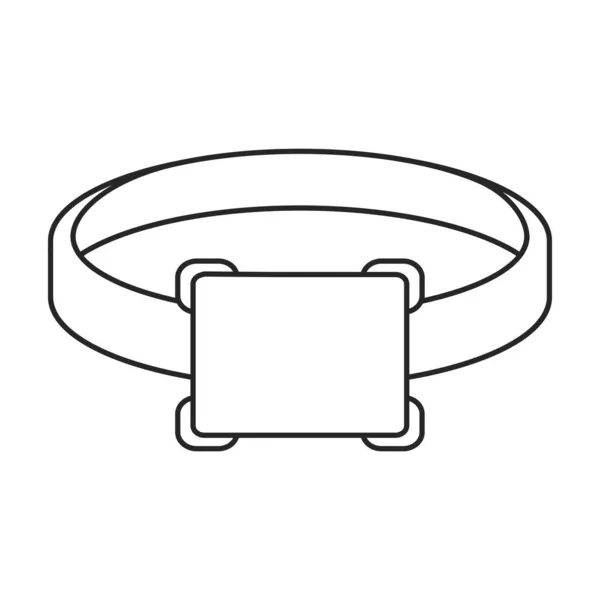 Icona vettoriale anello d'oro. Icona vettoriale contorno isolato su sfondo bianco anello d'oro. — Vettoriale Stock