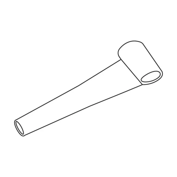 Ícone vetorial do assobio icon.Outline vetor isolado no assobio de fundo branco. —  Vetores de Stock