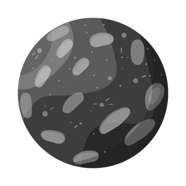 Gezegen ve mavi sembolün vektör çizimi. Stok için gezegen ve uzay vektör simgesi web ögesi.