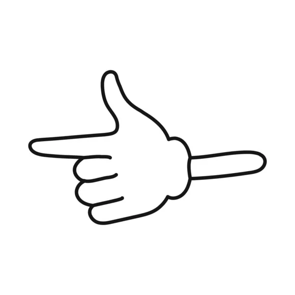 Design vetorial do logotipo da mão e do braço. Elemento Web da ilustração vetorial mão e palma. —  Vetores de Stock