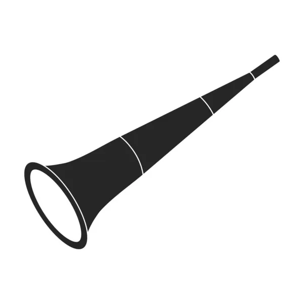 笛のベクトルのアイコン白い背景の笛に隔離された黒いベクトルのアイコン. — ストックベクタ