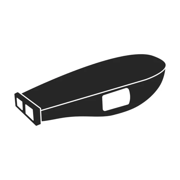 Whistle Vector icon.Black Vektor icon isoliert auf weißem Hintergrund pfeifen. — Stockvektor