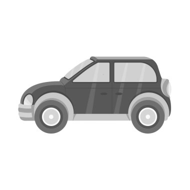 Otomobil ve araç logosunun vektör tasarımı. Otomatik ve tekerlek vektör illüstrasyonunun web ögesi.