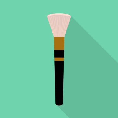 Fırça ve püskül işaretinin vektör çizimi. Web için fırça ve boya fırçası sembolü grafiği.