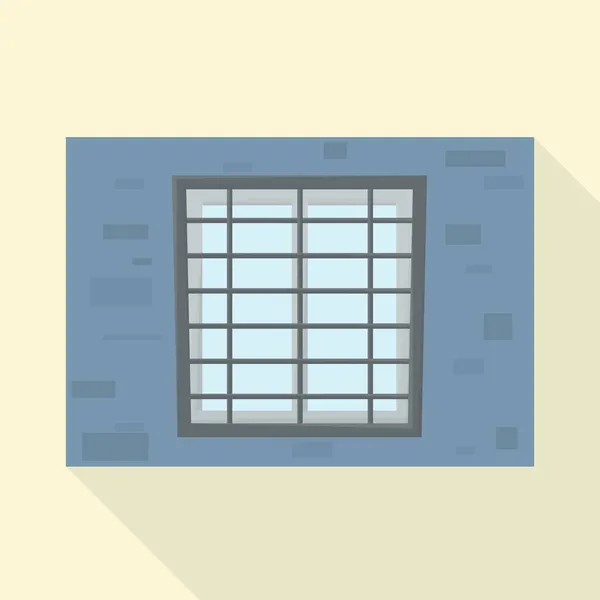 Oggetto isolato di finestra e simbolo della prigione. Elemento Web dell'icona vettoriale della finestra e della cella per stock. — Vettoriale Stock